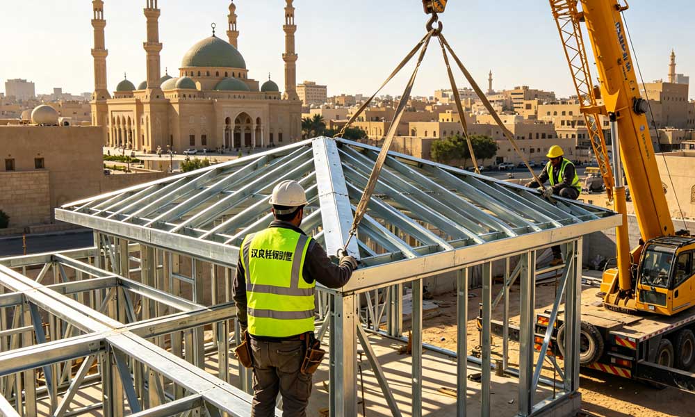 漢良睿婕：針對中東高溫環(huán)境的隔熱輕鋼別墅解決方案