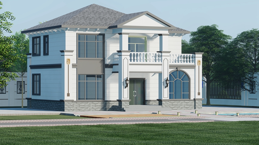 稻田邊的夢幻之居：農(nóng)村輕鋼別墅，打造農(nóng)民心頭最愛！(圖2)